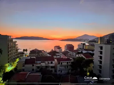 Spacious sea-view apartment in Rafailovici — 122 m², garage included